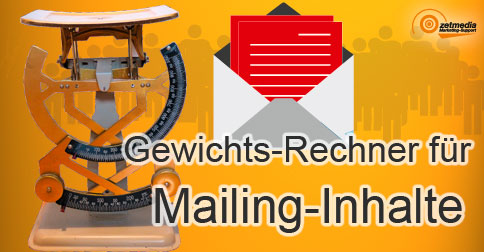 Gewichts-Rechner für Mailing-Inhalte