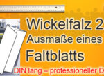 DIN lang Faltblatt Ausmaße fuer die Druckerei