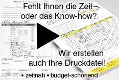 Wir erstellen Ihre Druckdatei.