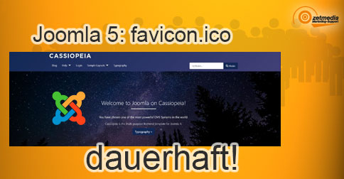 Favicon bei Joomla und Cassiopeia nach Update weiterhin aktiv